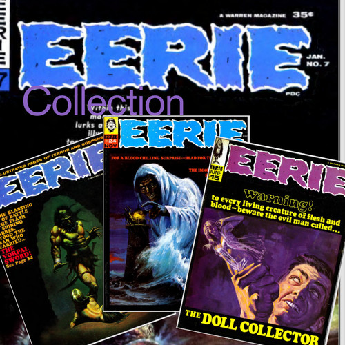Eerie monster magazine graphic - eerie,